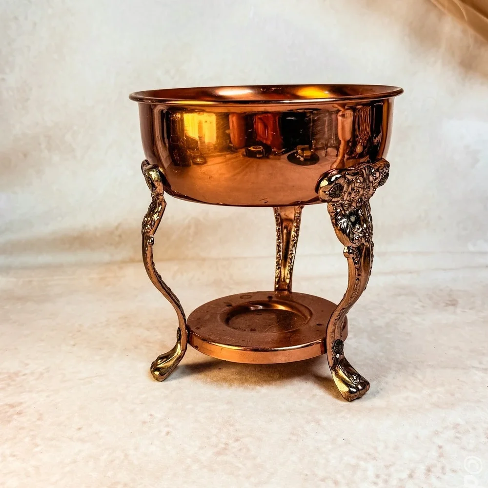 Princess House Copper Carafe Warming Stand
